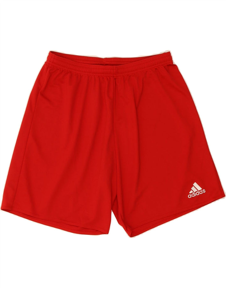 ADIDAS Mens Climalite Sport Shorts Large Red Polyester Vintage Adidas and Second-Hand Adidas from Messina Hembry 