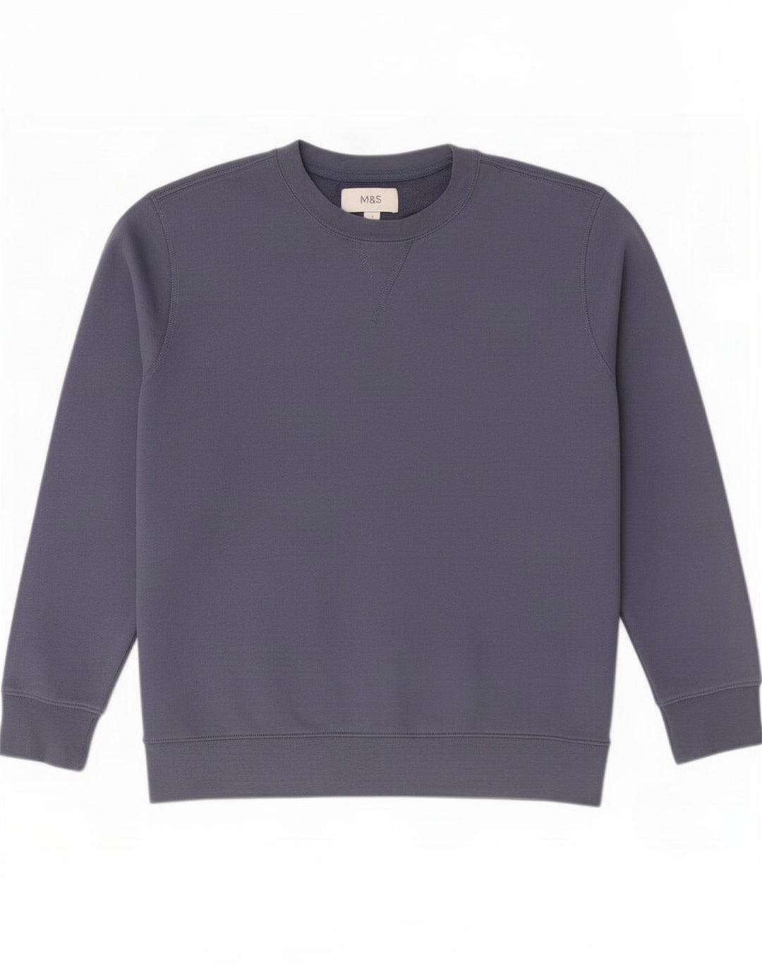 Hanorac pentru bărbați Marks & Spencer Pulover mediu din bumbac bleumarin