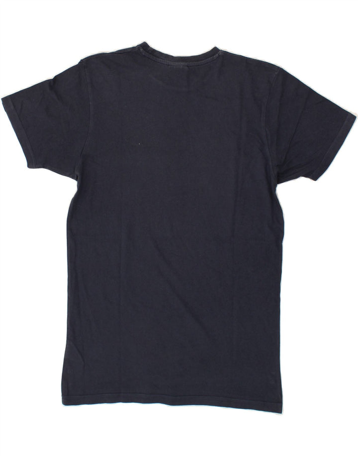 ELLESSE Mens Graphic T-Shirt Top Small Navy Blue Cotton Vintage Ellesse and Second-Hand Ellesse from Messina Hembry 