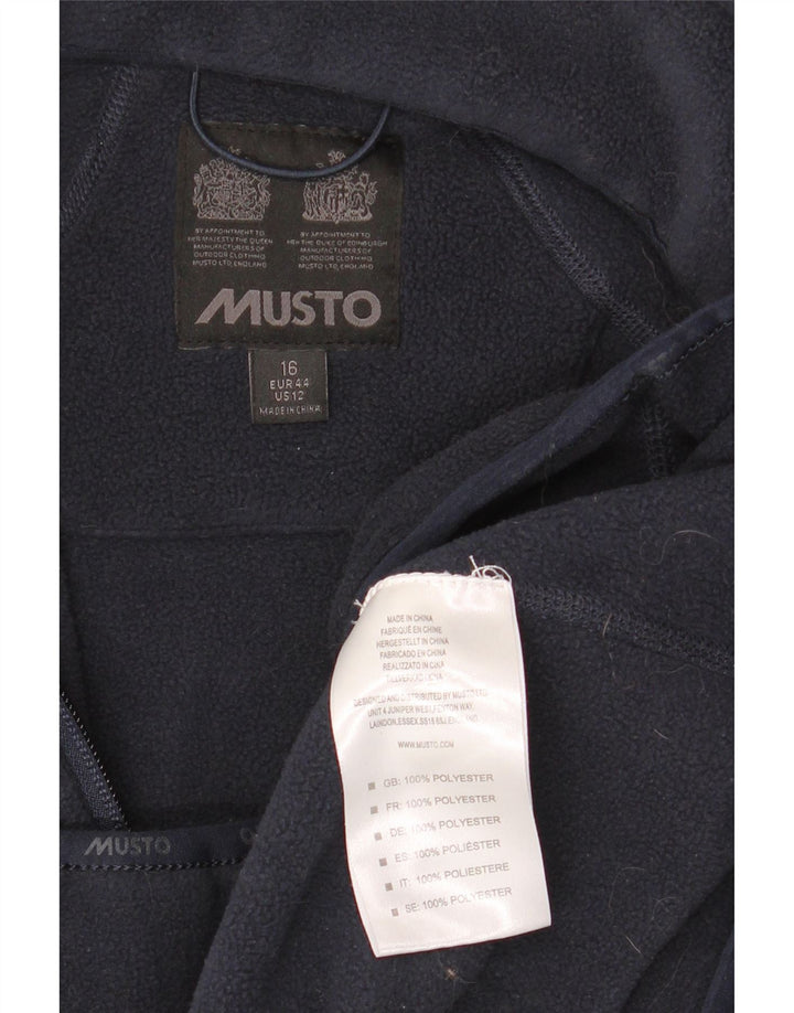 Jachetă pentru femei Musto Fleece UK 16, mare, albastru, poliester