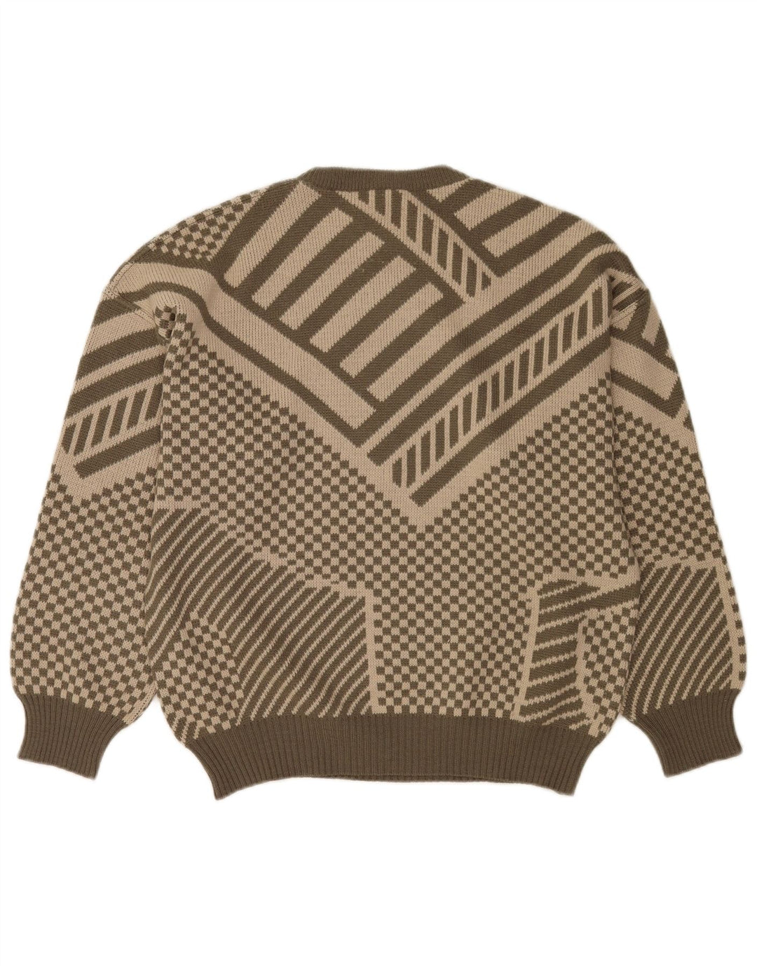 Gianfranco Ottaviani Pulover pentru bărbați cu gât crew IT 50 Medium Khaki