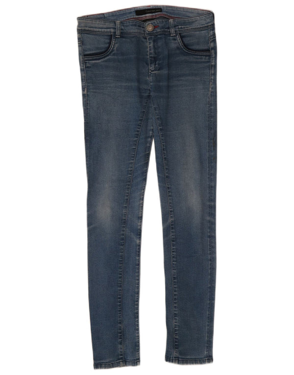 Blugi skinny pentru femei Calvin Klein W28 L30 Bumbac albastru