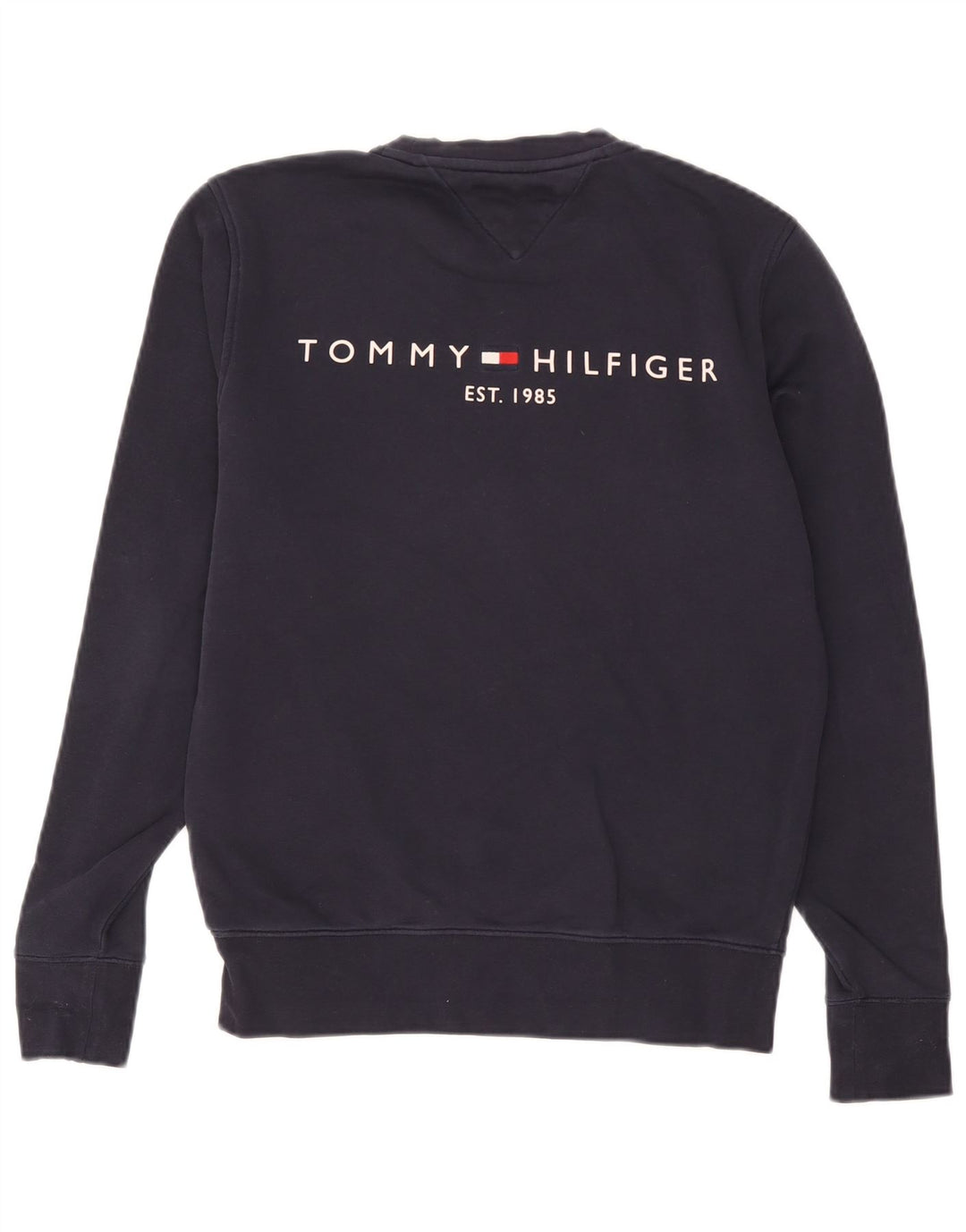 Hanorac pentru bărbați Tommy Hilfiger Pulover mediu din bumbac bleumarin
