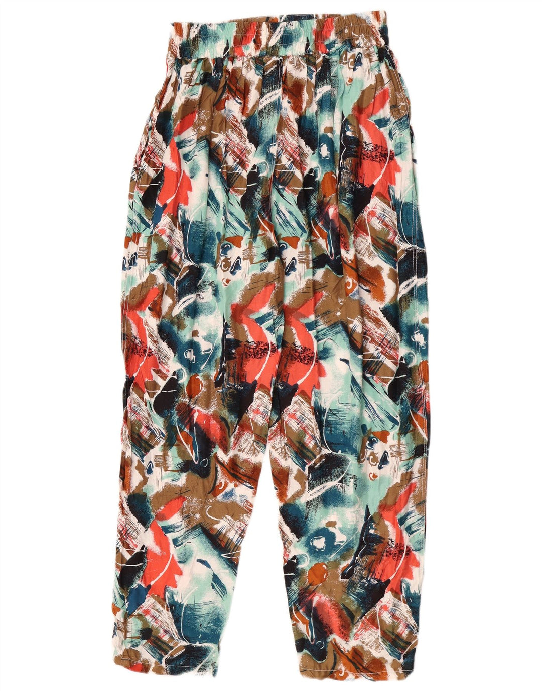 Pantaloni casual de damă Avant Garde cu model abstract L30 L28 multicolori