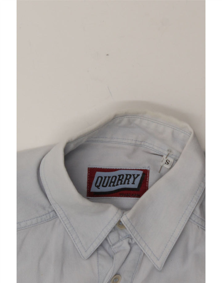 VINTAGE Mens Shirt Small Blue Vintage Vintage and Second-Hand Vintage from Messina Hembry 
