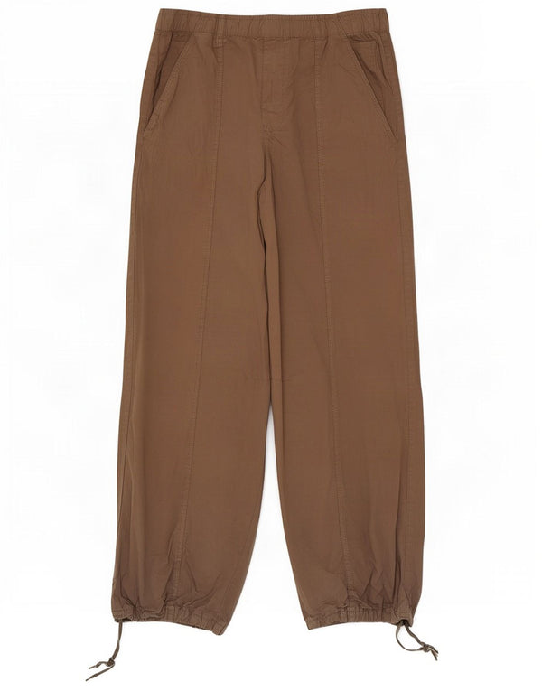 Pantaloni de damă Zara cu talie înaltă, largi, XS W24 L29 Bej