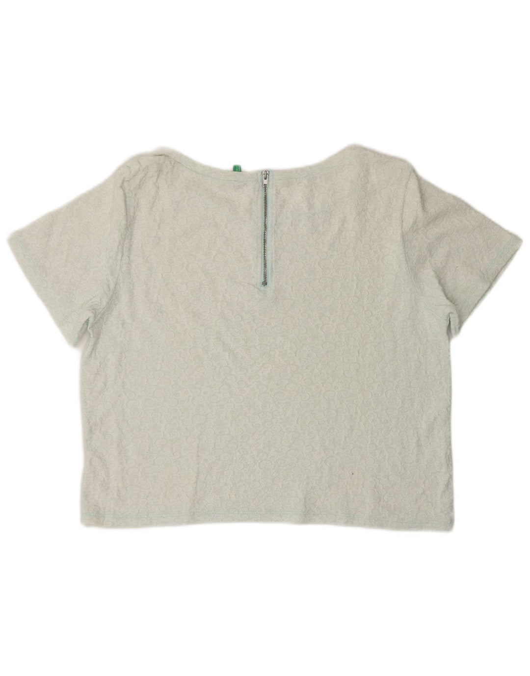 Bluză crop pentru femei BENETTON UK 14 Medium White