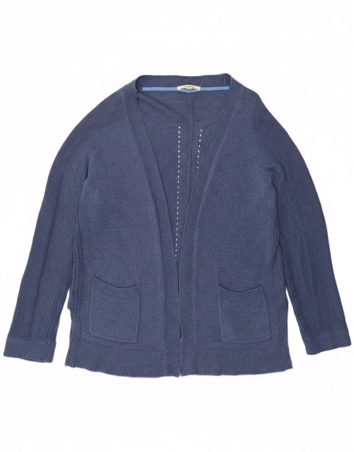 White Stuff Pulover cardigan deschis pentru femei UK 16, mare, albastru, bumbac