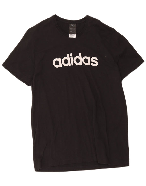 Tricou grafic înalt pentru bărbați Adidas Top XL bumbac negru