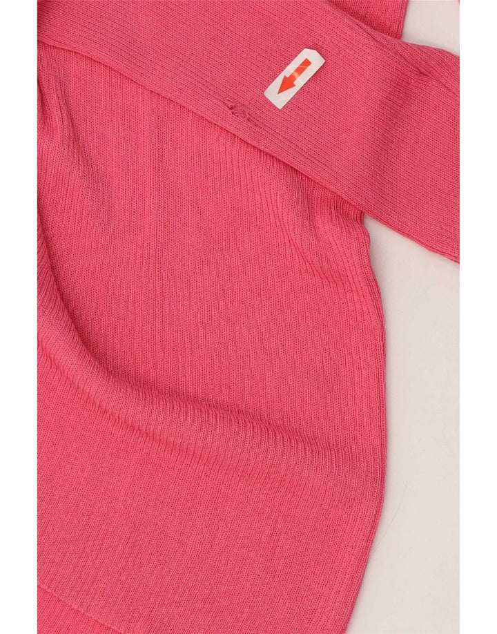 Pulover cardigan pentru femei Zara UK 14 Viscoză Roz Mediu