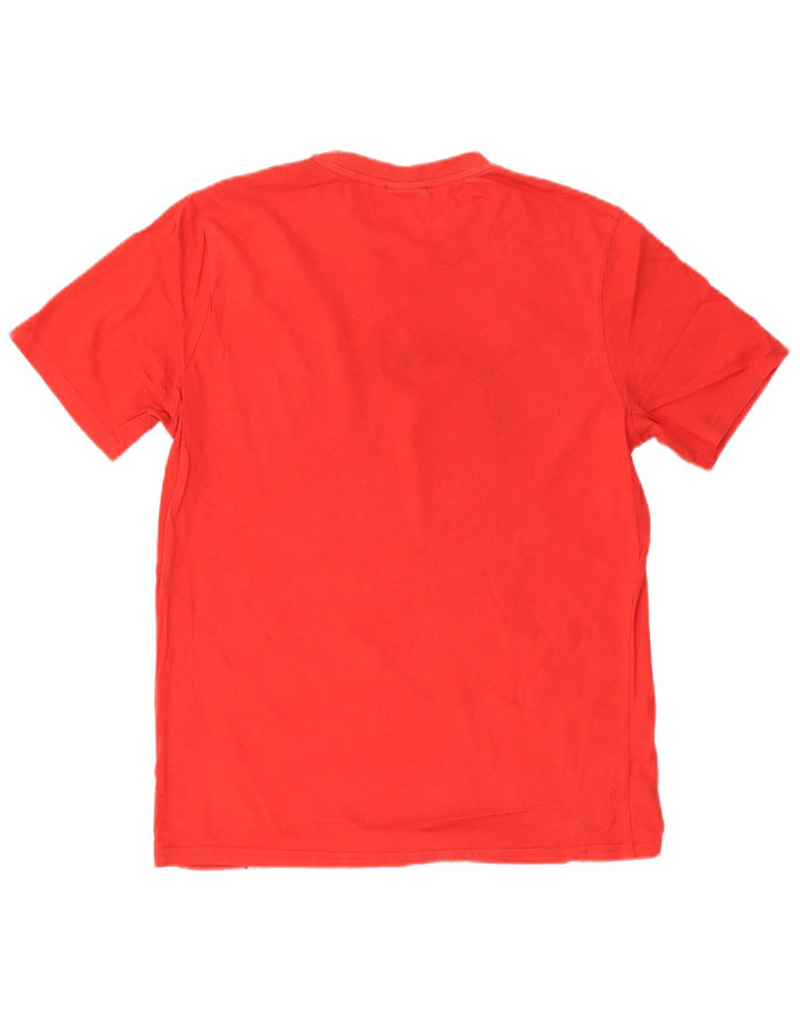 Tricou grafic ELLESSE pentru bărbați Top din bumbac roșu mediu