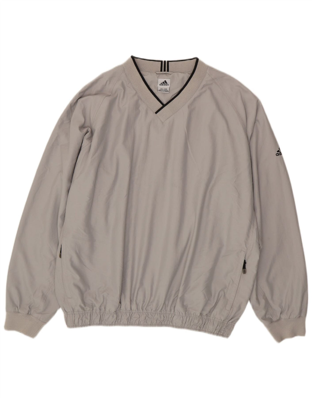 ADIDAS Mens Climashell Pullover Loose Fit Tracksuit Top Jacket 2XL Grey Vintage Adidas and Second-Hand Adidas from Messina Hembry 