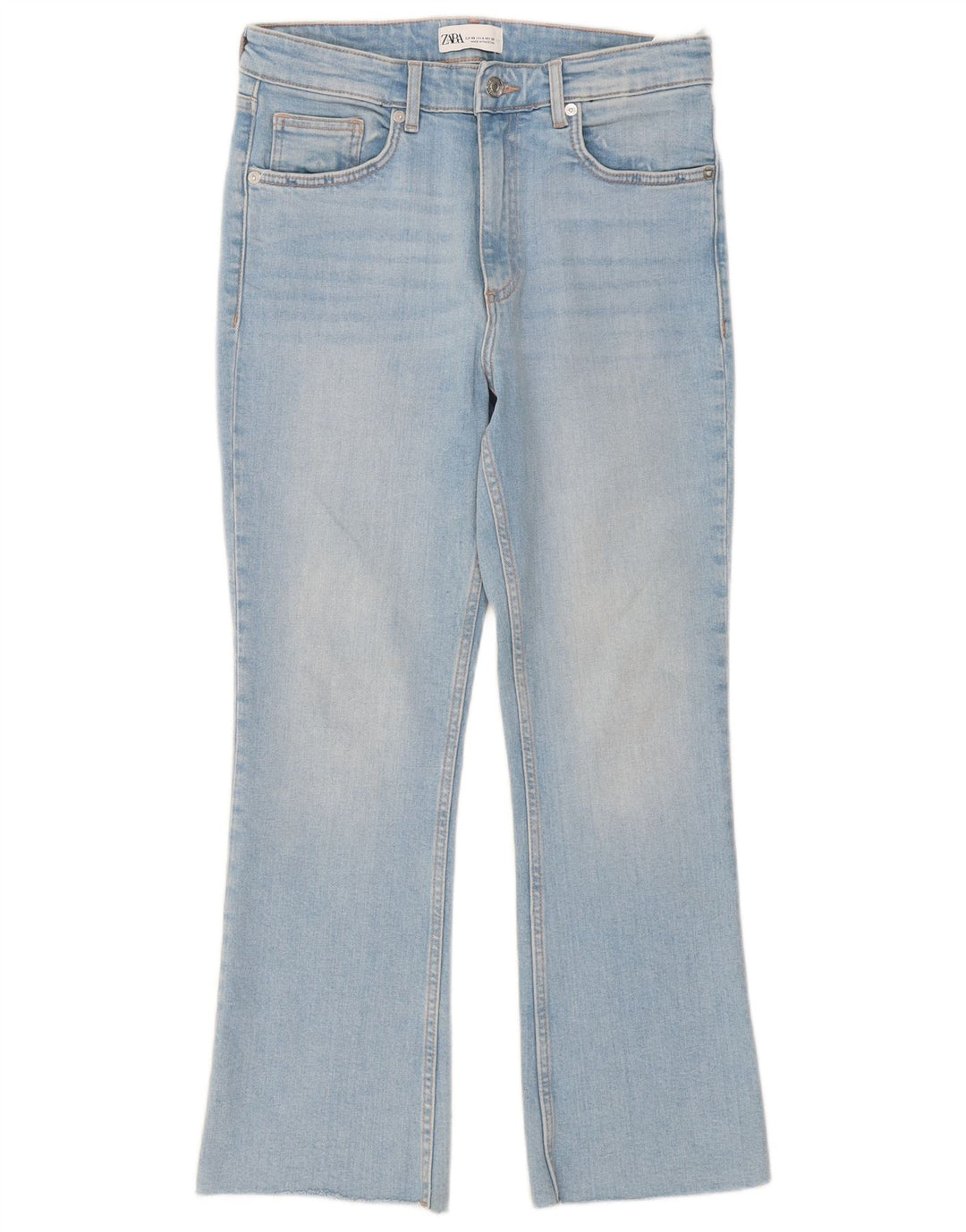 Blugi Zara Femei Bootcut EU 38 Mici W28 L27 Albastru