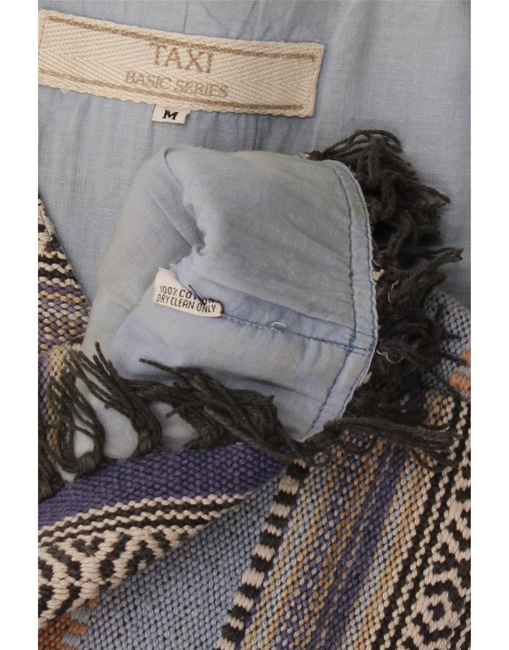 Vestă vintage pentru bărbați, bumbac cu dungi medii, multicolore