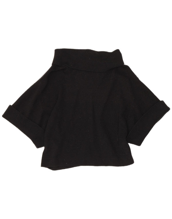Cos Pulover oversized cu gât rulat pentru femei UK 10 Small Black
