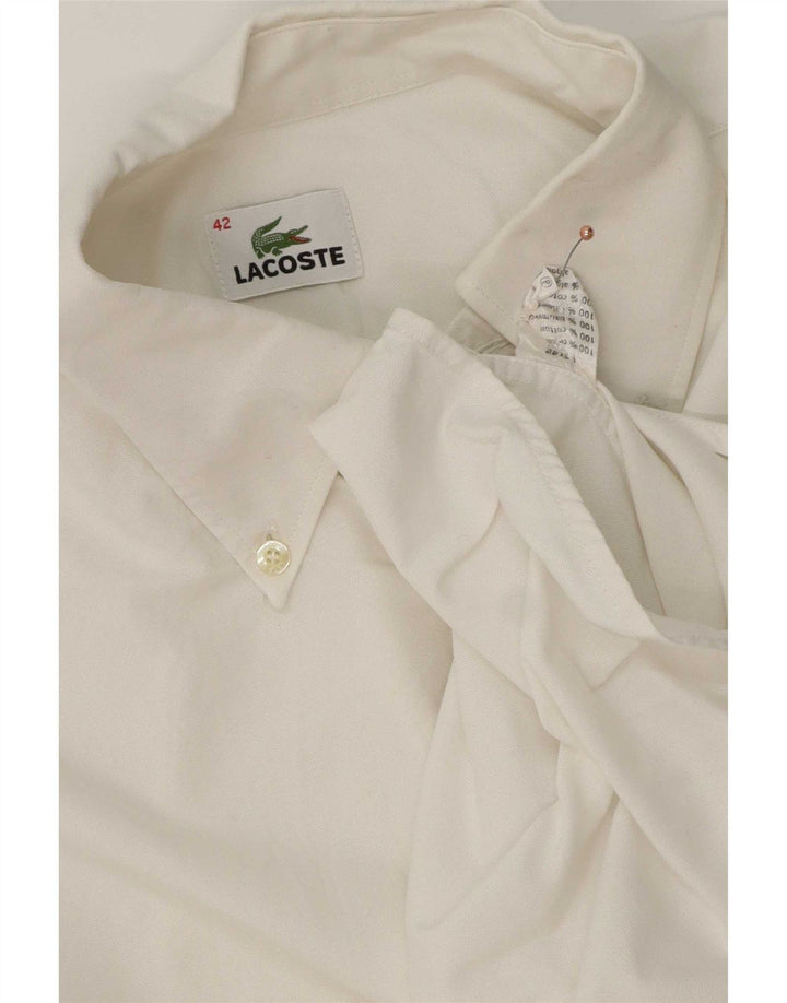 Cămașă bărbați Lacoste Mărimea 42 Bumbac alb mare