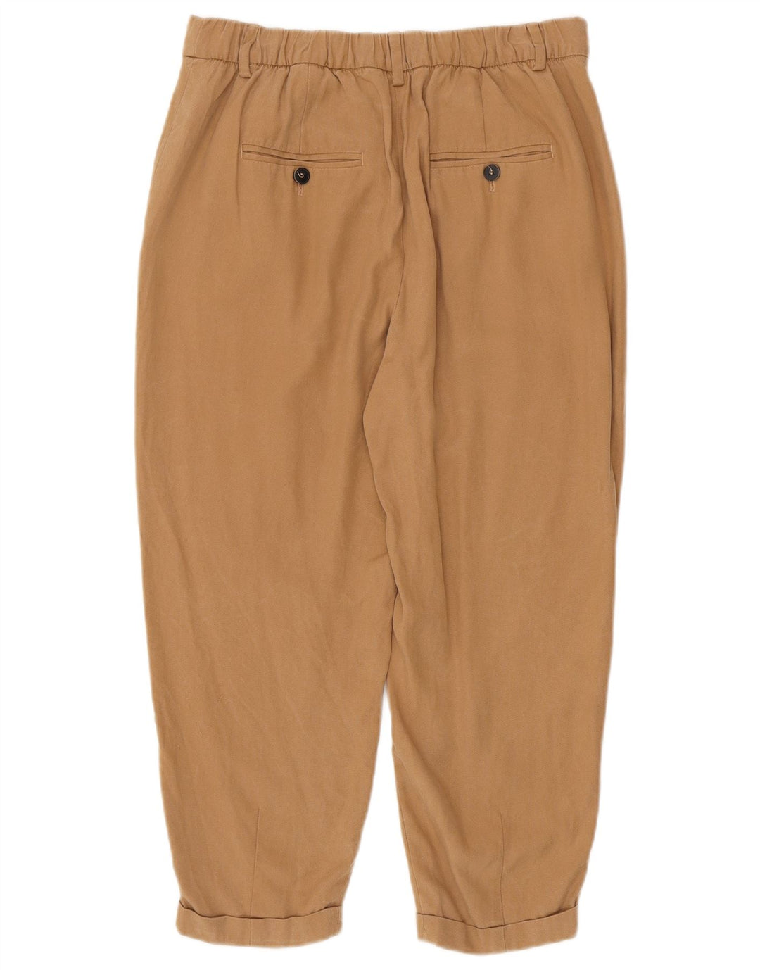 Pantaloni tăiați pentru femei ZARA L28 L23 maro Lyocell