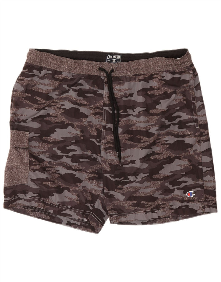 Pantaloni scurți de înot Champion pentru bărbați 2XL, gri camuflaj