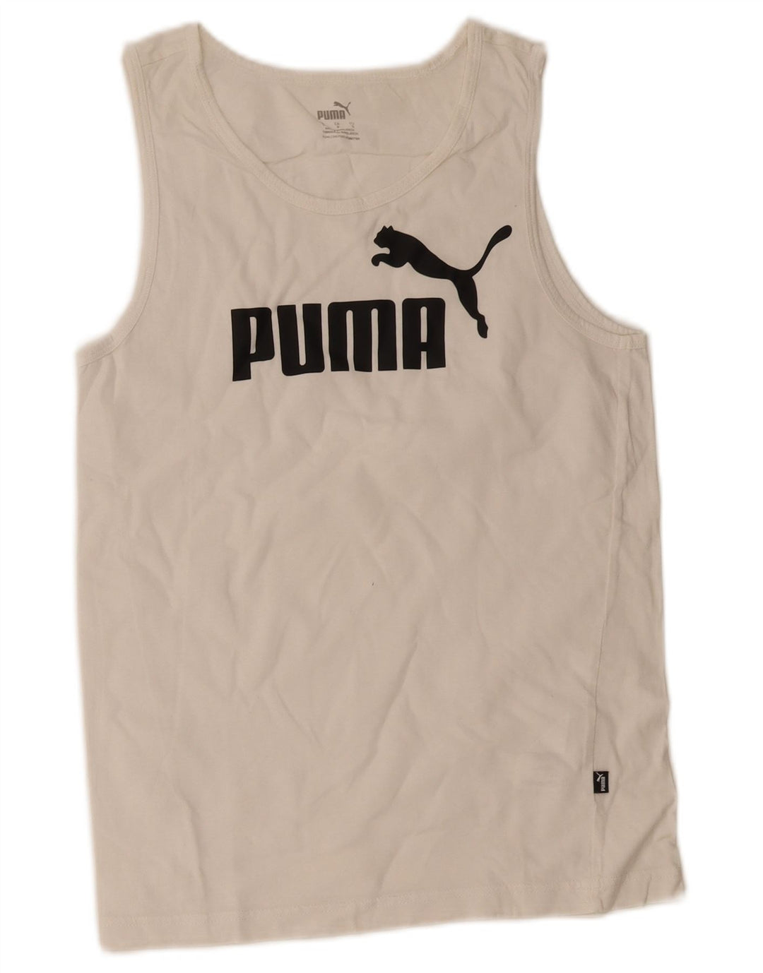 Vesta grafică pentru bărbați Puma, mic, alb, bumbac