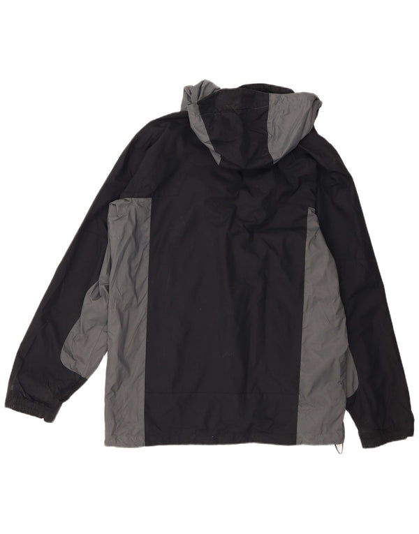 Jachetă de vânt cu glugă Columbia pentru bărbați UK 14 Medium Black Colorblock