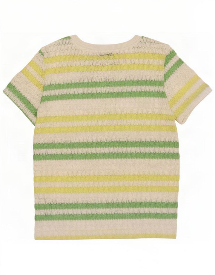 Bluză din tricot pentru femei Zara UK 10 Poliester cu dungi multicolore mici