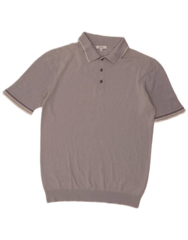 Tricou polo Reiss pentru bărbați, bumbac, gri mediu