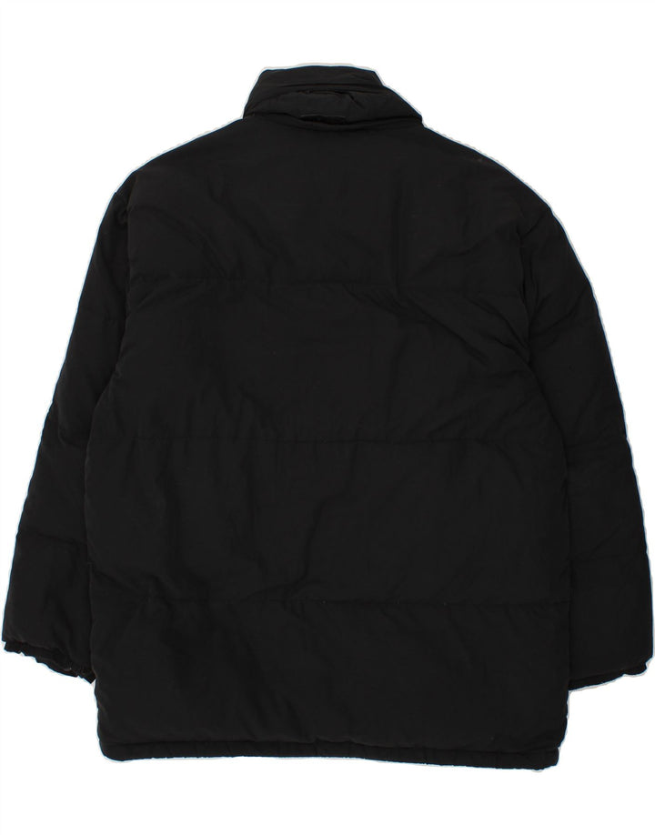 KAPPA Mens Padded Jacket UK 42 XL Black Polyester Vintage Kappa and Second-Hand Kappa from Messina Hembry 