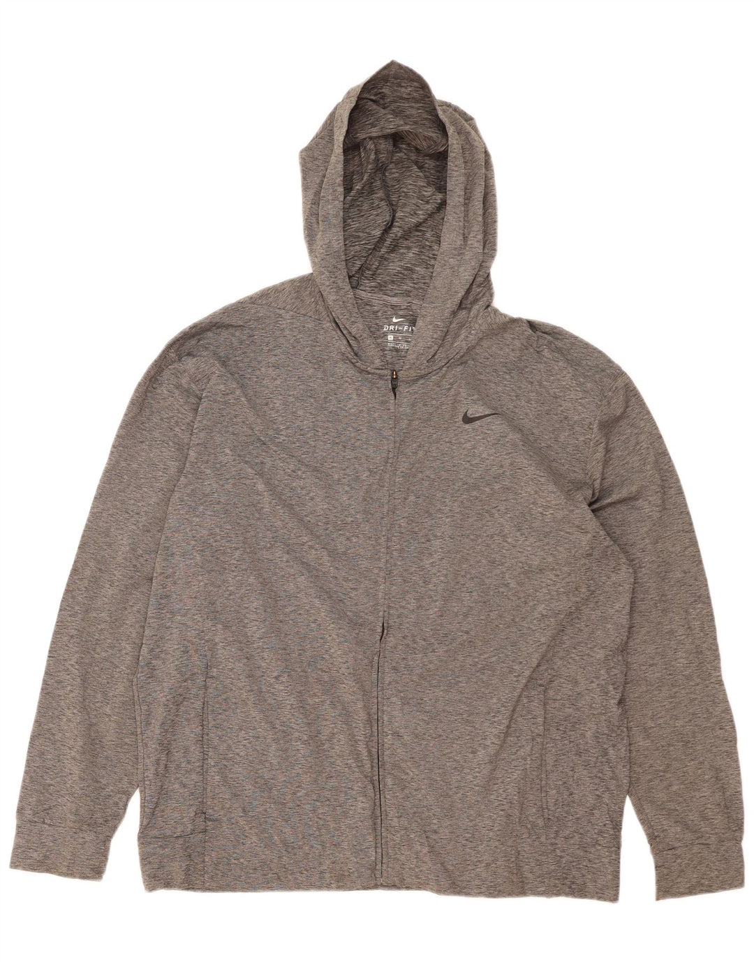 Pulover NIKE pentru bărbați Dri Fit, cu fermoar, poliester striat XL