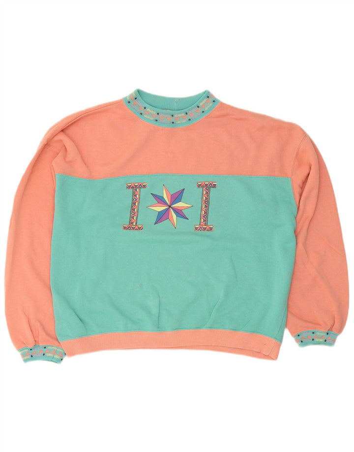 Pulover pentru damă Playcrew, cu grafic, UK 16, mare, albastru