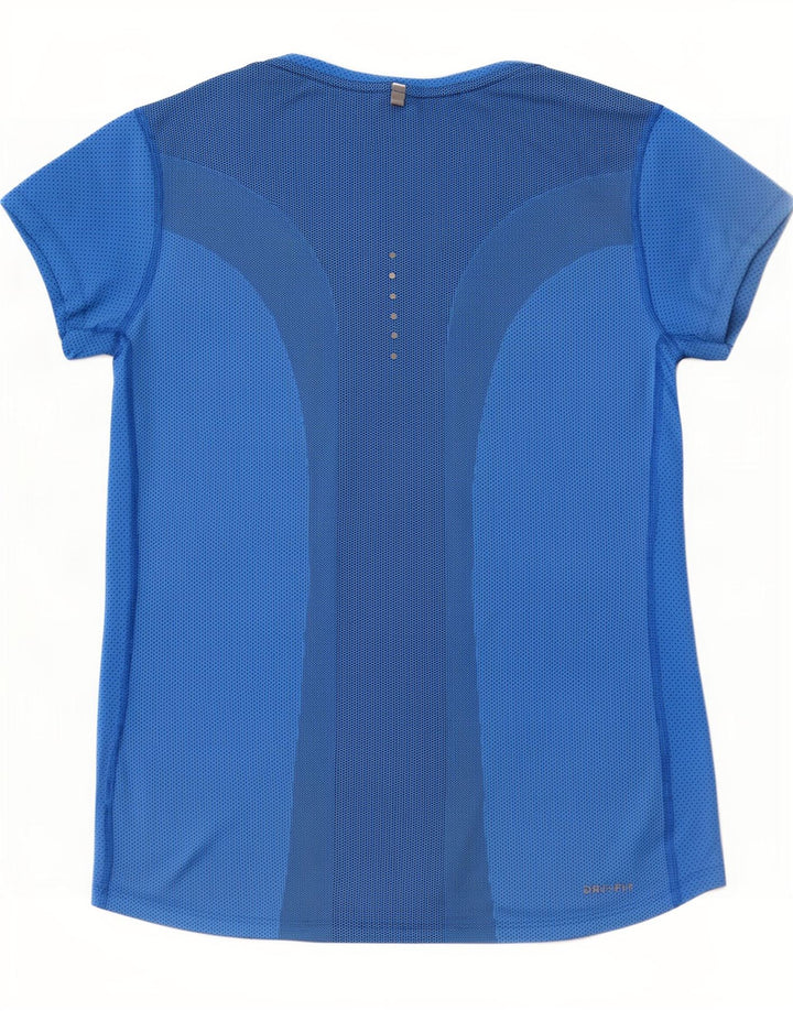 Tricou Nike Dri Fit pentru femei Top UK 12 Medium Blue Poliester