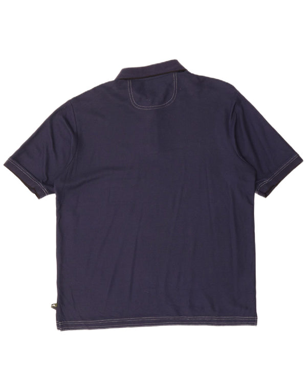 TOMMY BAHAMA Cămașă Polo pentru bărbați Bumbac mediu albastru bleumarin