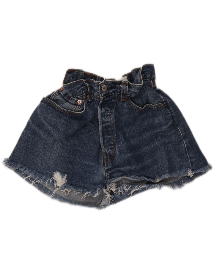 LEVI'S Womens 501 Denim Shorts W25 XS Blue