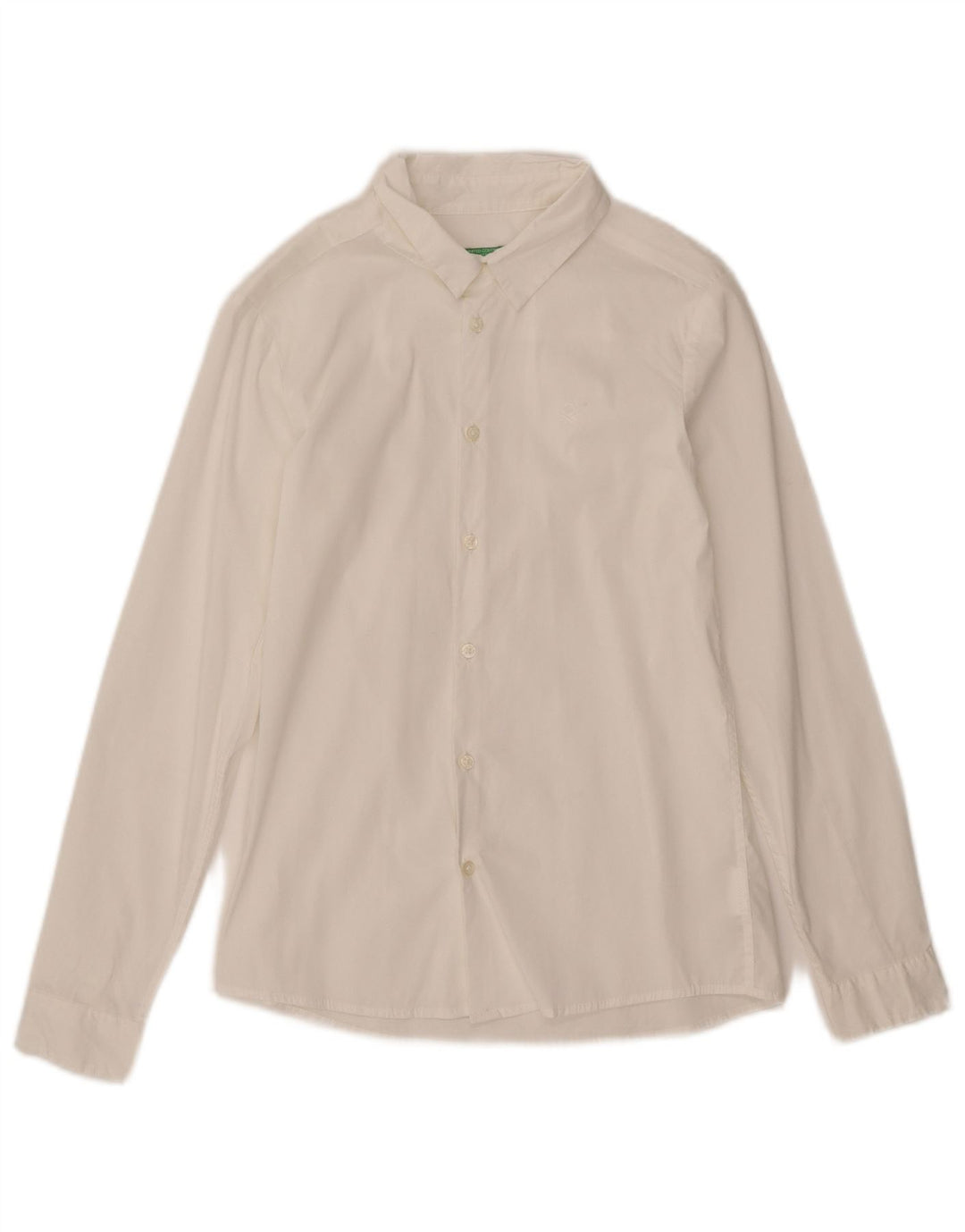 Cămașă United Colors of Benetton Băieți 10-11 Ani XL Bumbac Alb