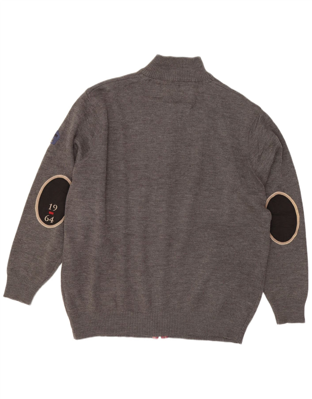 Cardigan Vintage pentru bărbați, 5XL, lână merinos gri