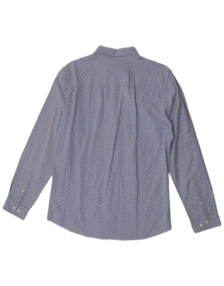 Cămașă Jack & Jones Slim Fit pentru bărbați, bumbac cu pete albastre medii