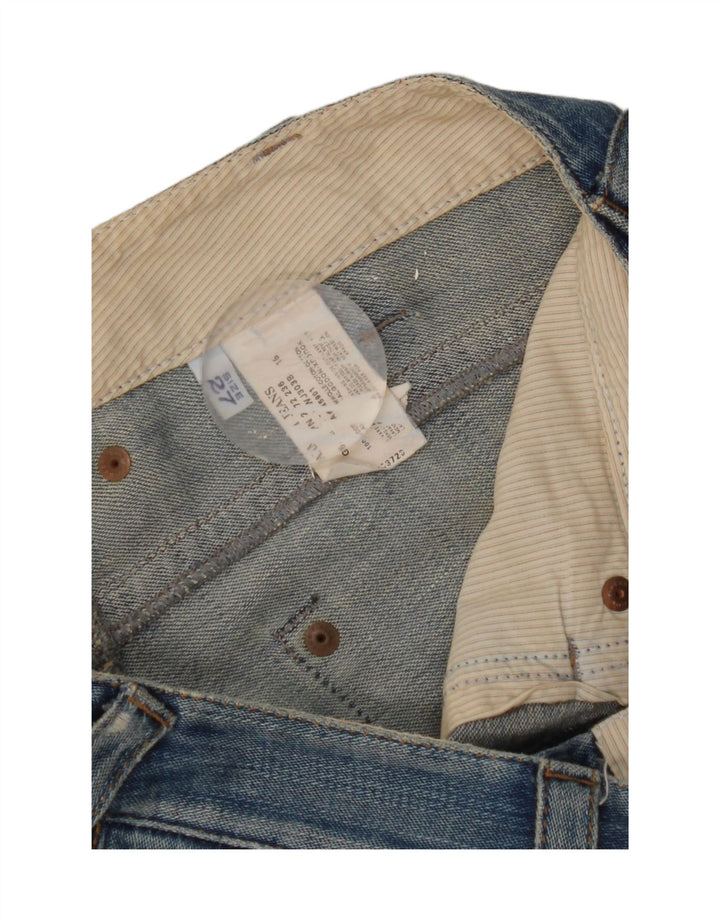 Blugi drepti pentru femei Armani W27 L31 Bumbac albastru