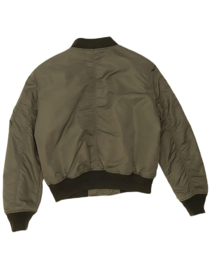 Jachetă de zbor supradimensionată pentru femei Superdry MA-1 UK 10 Small Khaki Colorblock