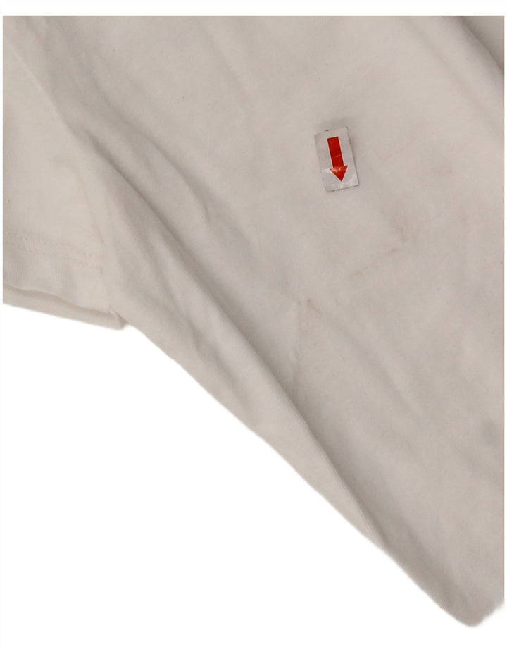 Tricou grafic Levi's pentru femei Top UK 10 Small White Bumbac