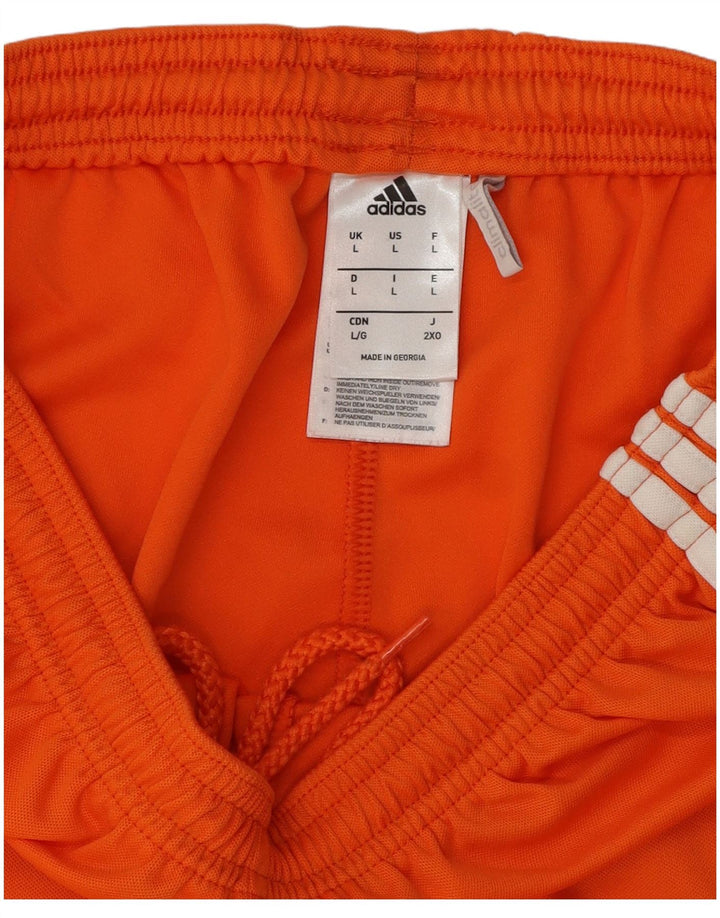 Pantaloni scurți sport pentru bărbați Adidas Climalite Poliester portocaliu mare