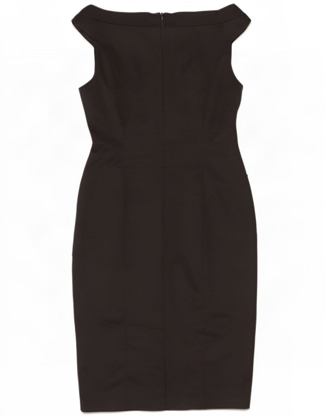 Rochie Coastă pentru femei, cu umăr dezactivat, UK 12 Medium Black Acetat