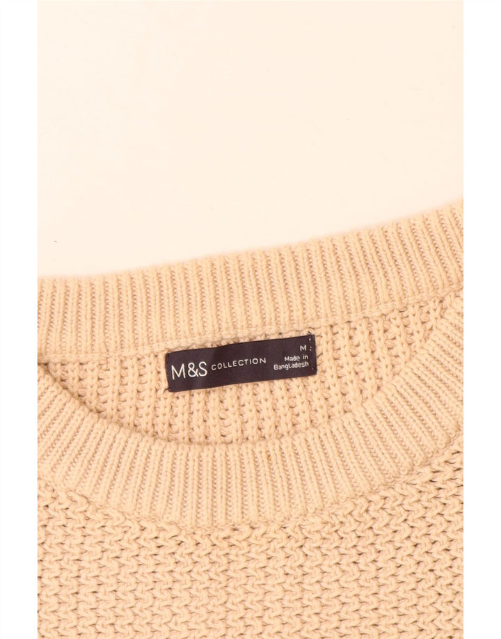 Pulover pentru femei Marks & Spencer cu decolteu triplu UK 14 Bej mediu