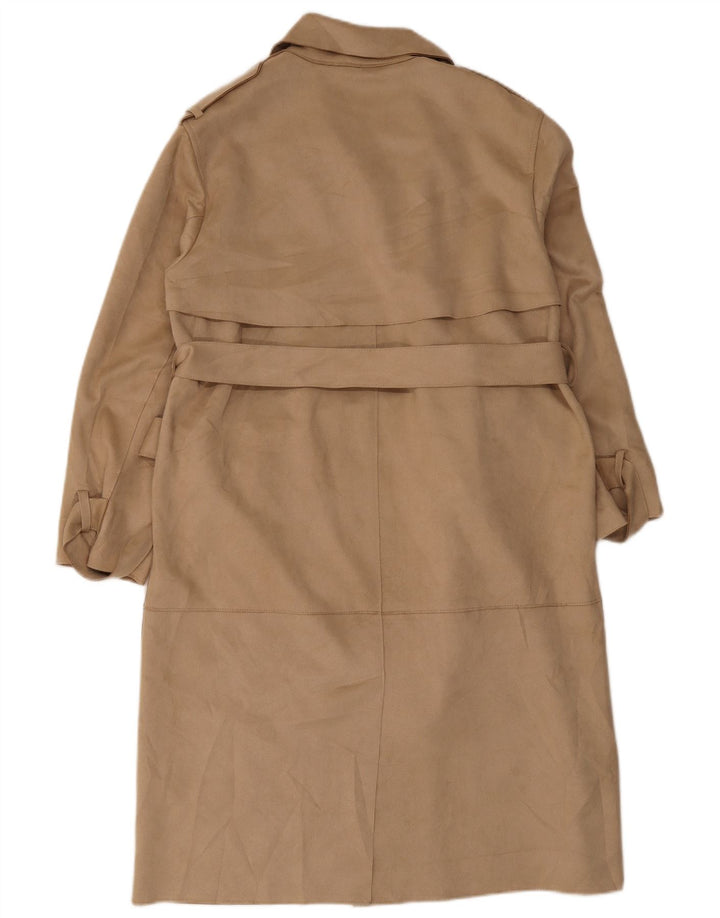Trenci pentru femei Zara UK 14 Medium Bej Poliester