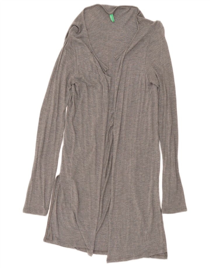 Top cardigan deschis pentru femei Benetton UK 8 Small Gri Flecked