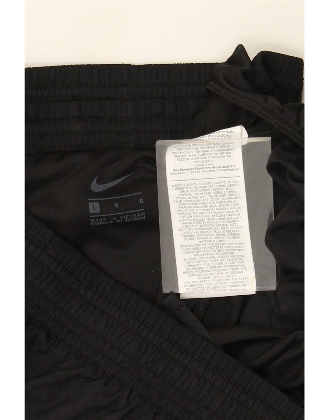 Pantaloni scurți sport grafic Nike pentru femei UK 14, largi, negru, nailon