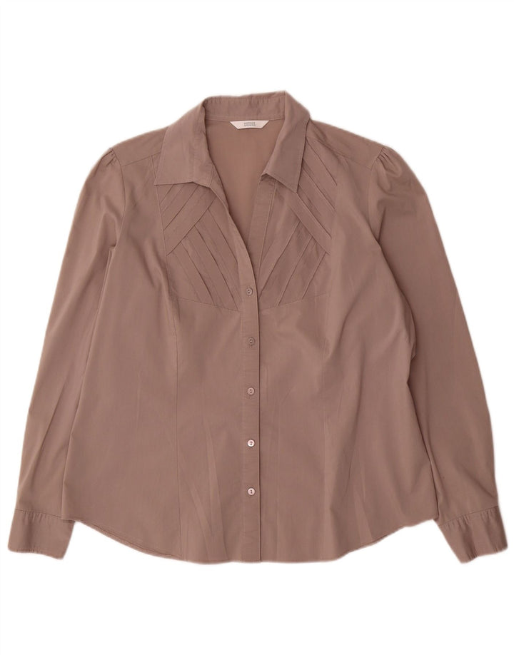 Bluză cămașă pentru femei Marks & Spencer UK 18 XL bumbac gri