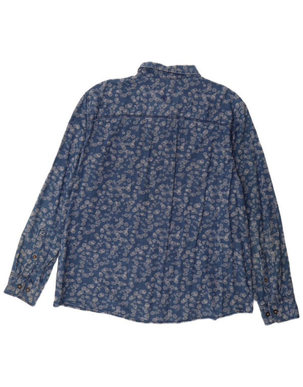 Cămașă pentru bărbați Fat Face 2XL Albastru Floral Bumbac