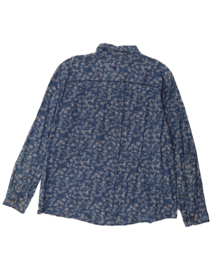 Cămașă pentru bărbați Fat Face 2XL Albastru Floral Bumbac