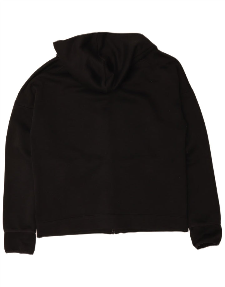 Pulover Adidas pentru bărbați, cu fermoar, poliester mare, negru