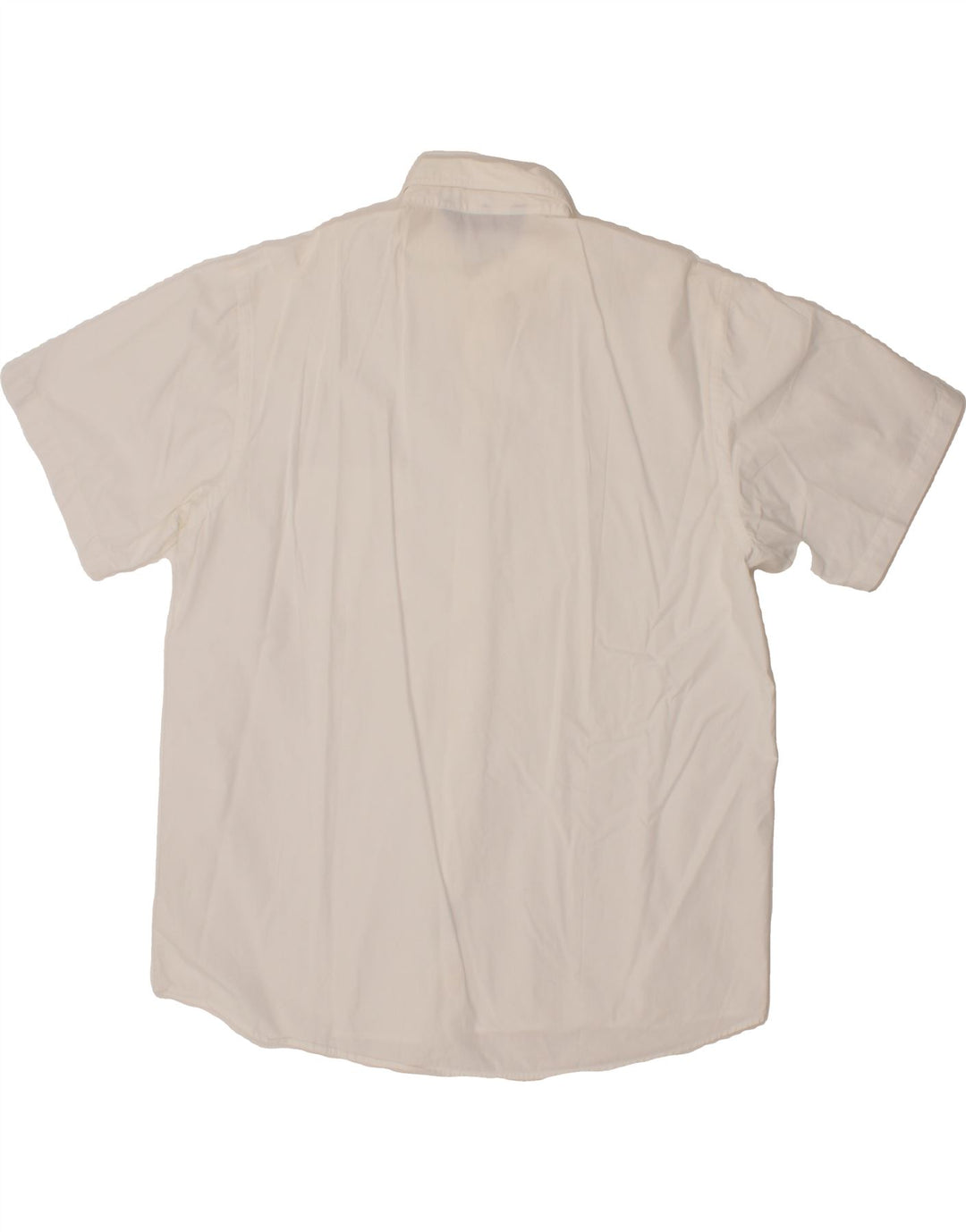 RIFLE Mens Short Sleeve Shirt Large White Cotton Classic Vintage Rifle and Second-Hand Rifle from Messina Hembry 