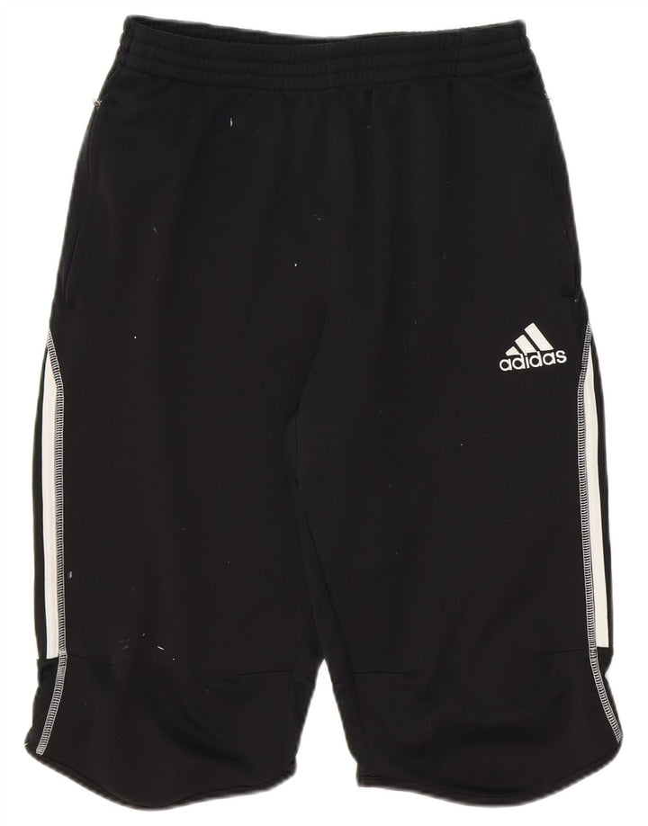 Pantaloni scurți sport Bermuda Adidas pentru bărbați, poliester mediu negru